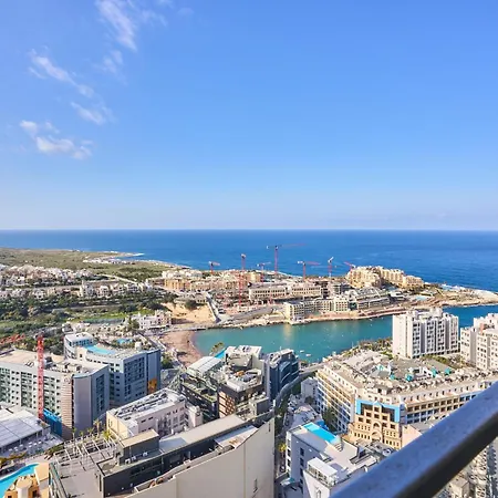 Enchanting One-Bedroom Apartment On 25Th Floor Saint Julian's Exterior photo